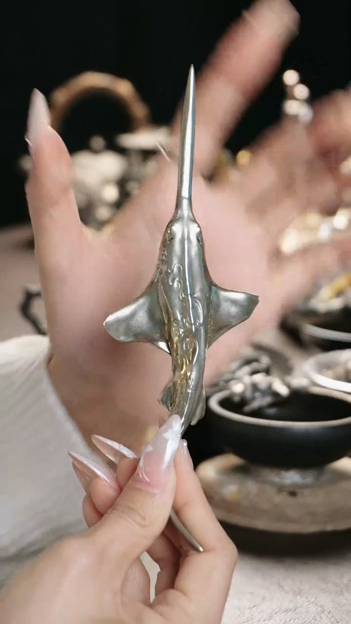 【闪购商品】复古白铜银锯瑶沙设计