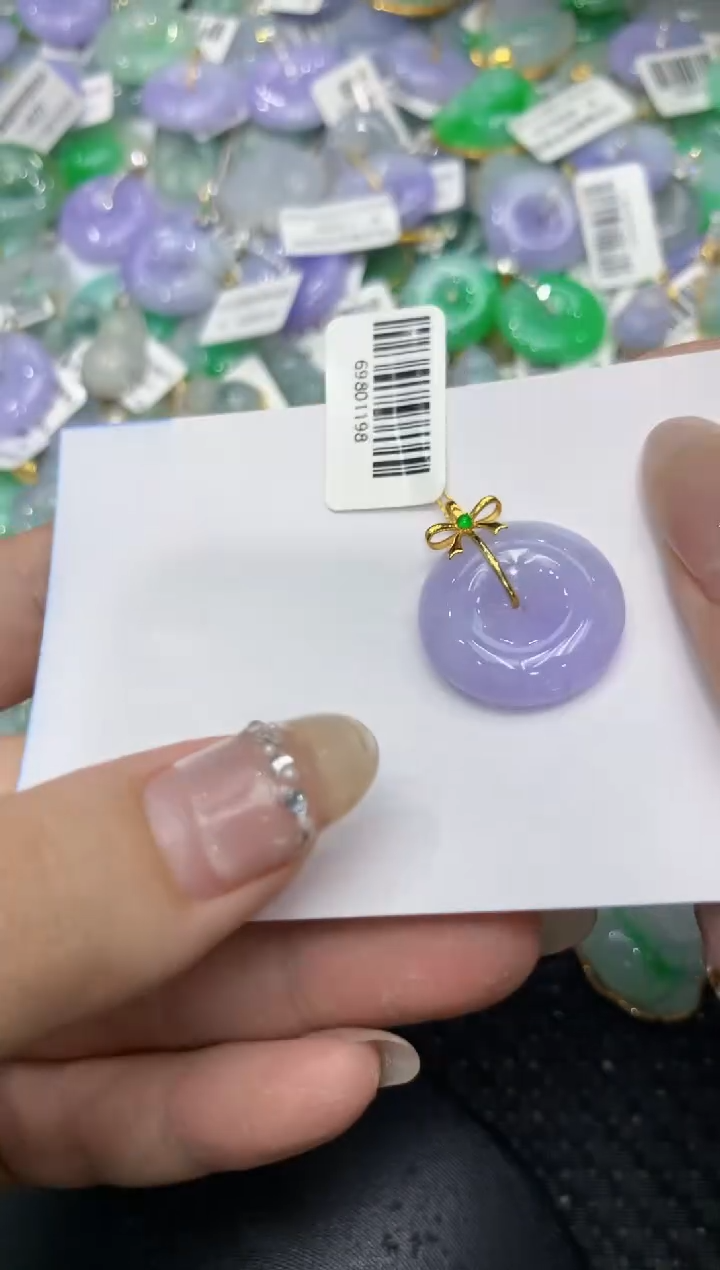 【闪购商品】翡翠颈饰18K金镶嵌2222222222