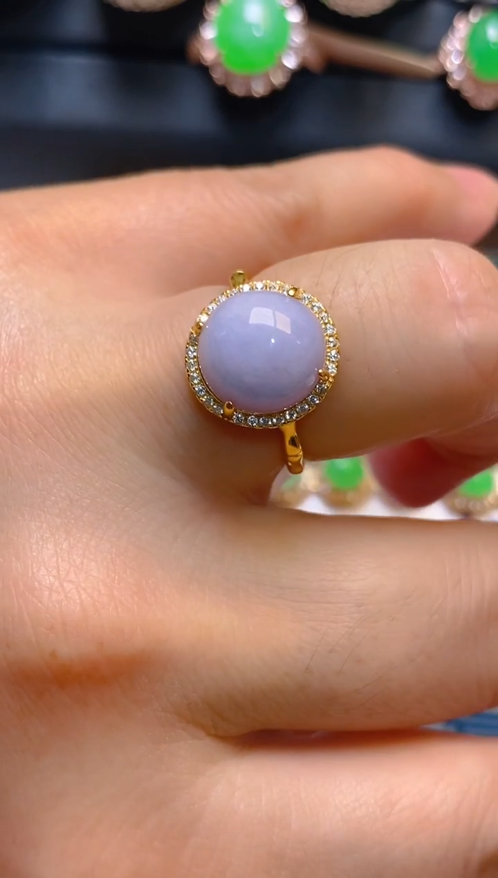 【闪购商品】翡翠耳饰银S925镶嵌天然A货翡翠1