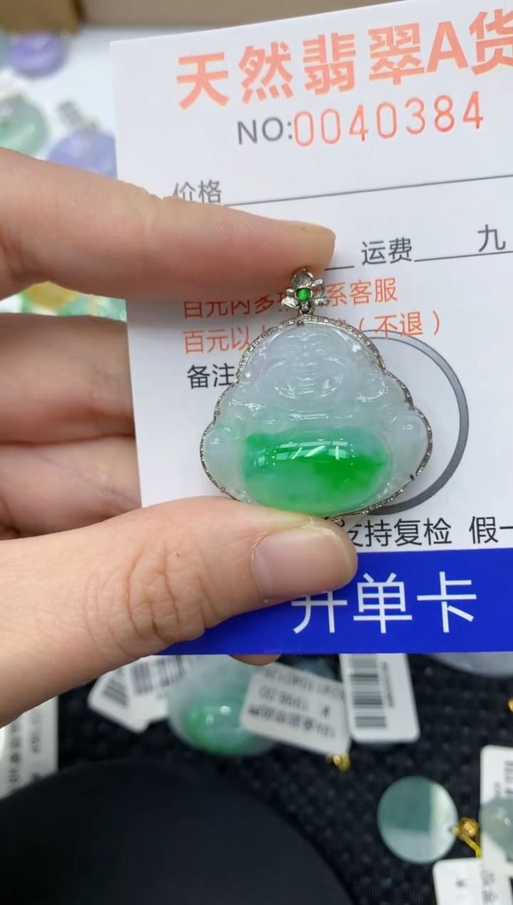 【闪购商品】翡翠颈饰18K金镶嵌11111111