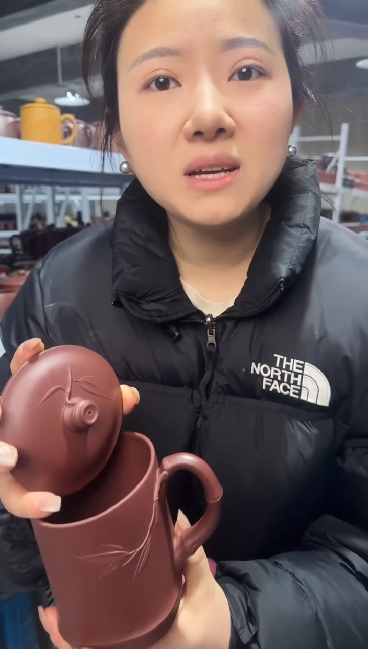 【闪购商品】紫砂盖杯天圆地方紫砂盖杯小