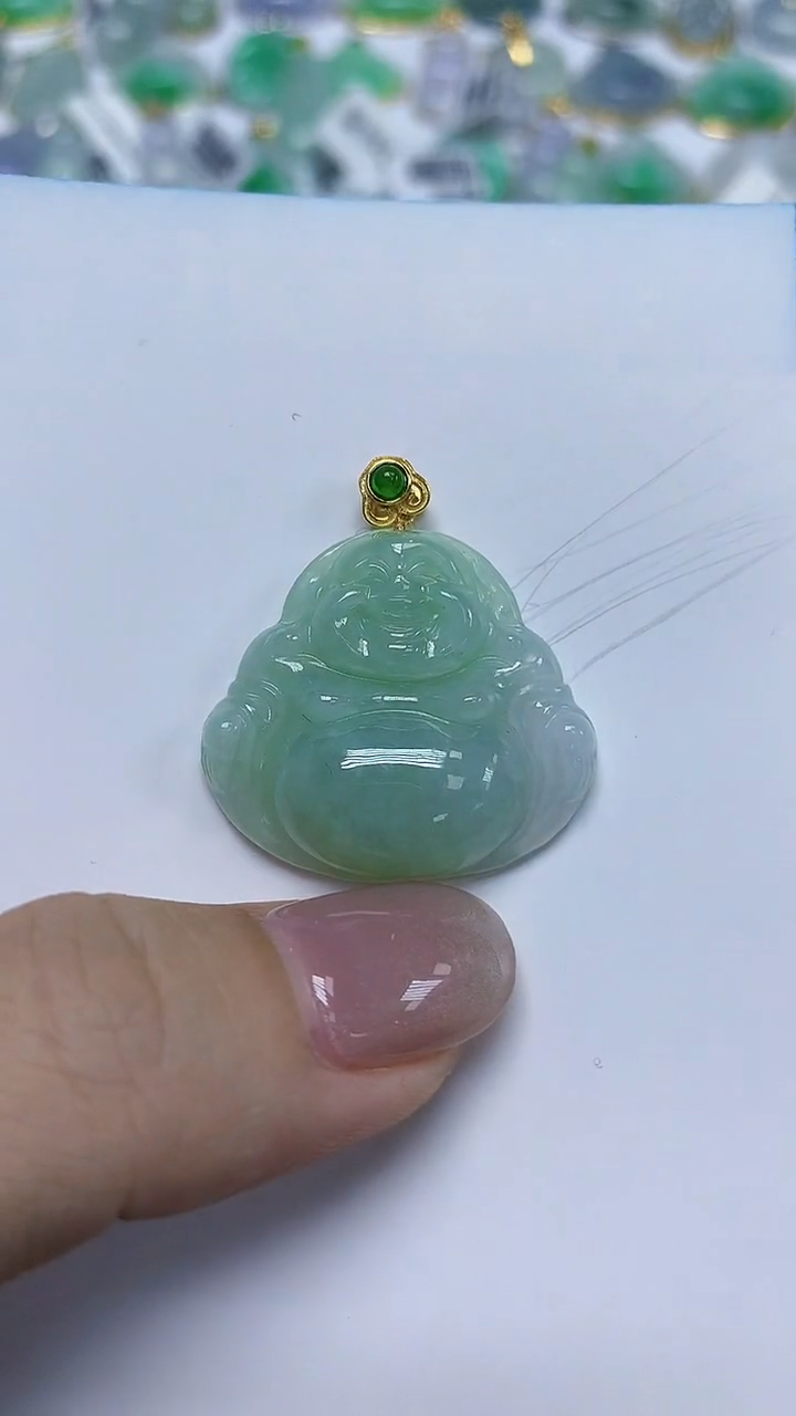 翡翠未镶嵌颈饰天然缅甸翡翠A货