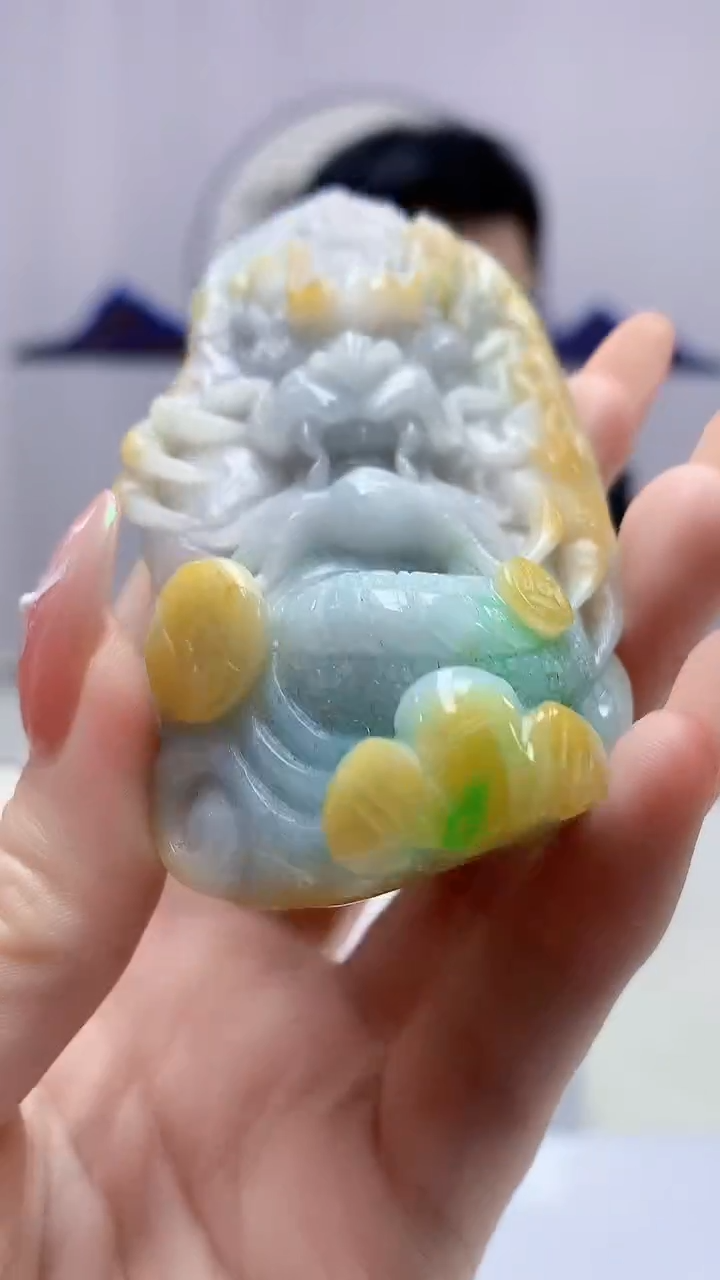 【闪购商品】定制翡翠未镶嵌5153DD-毛货挂件72