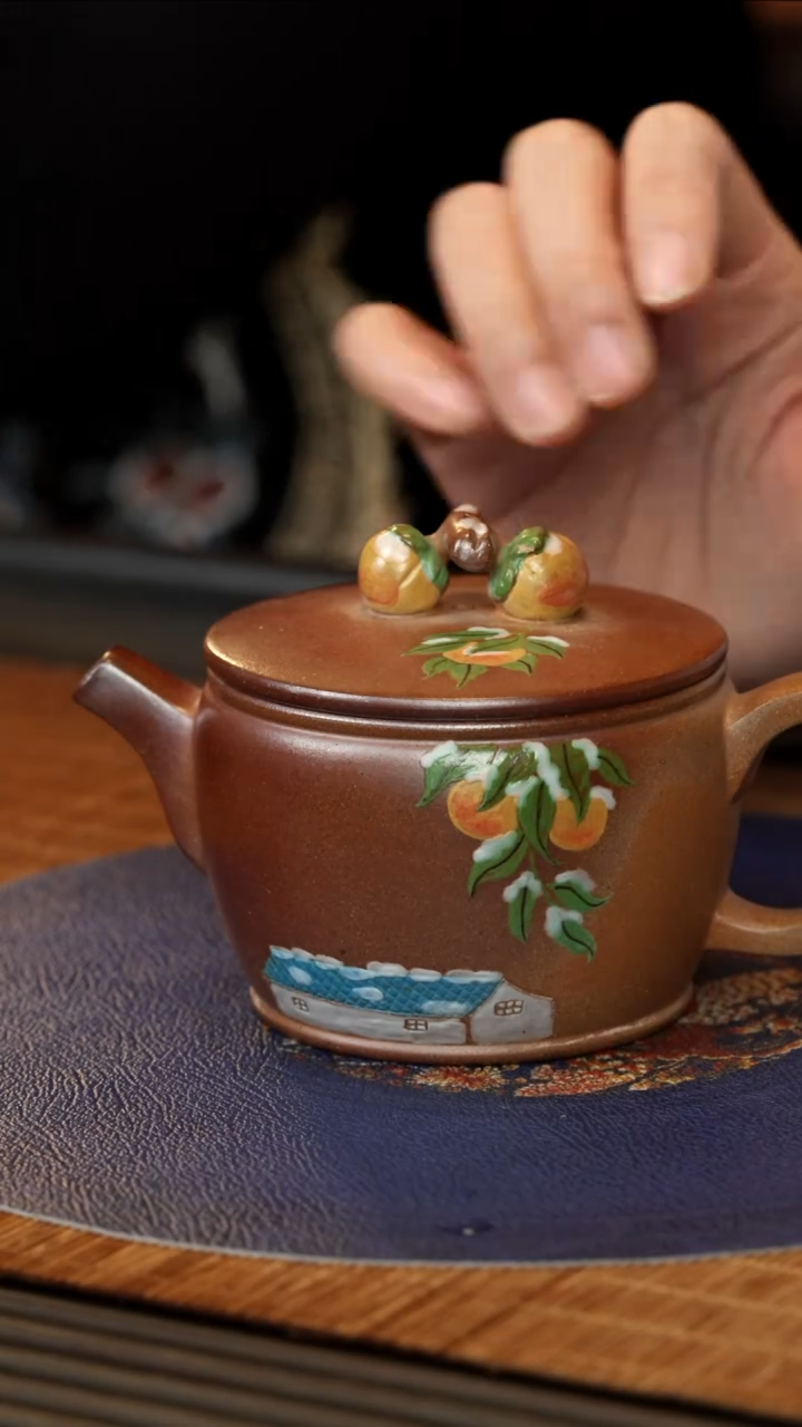 【闪购商品】紫砂茶壶GS 葛窑 汉瓦 200cc