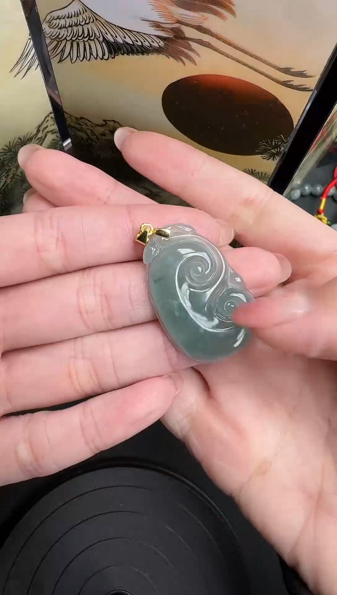 【闪购商品】翡翠吊坠(不含链)未镶嵌天然A货翡翠_015如意吊坠