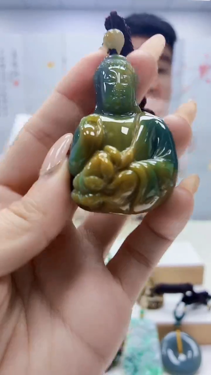 未镶嵌定制翡翠5028ty-毛货挂件5
