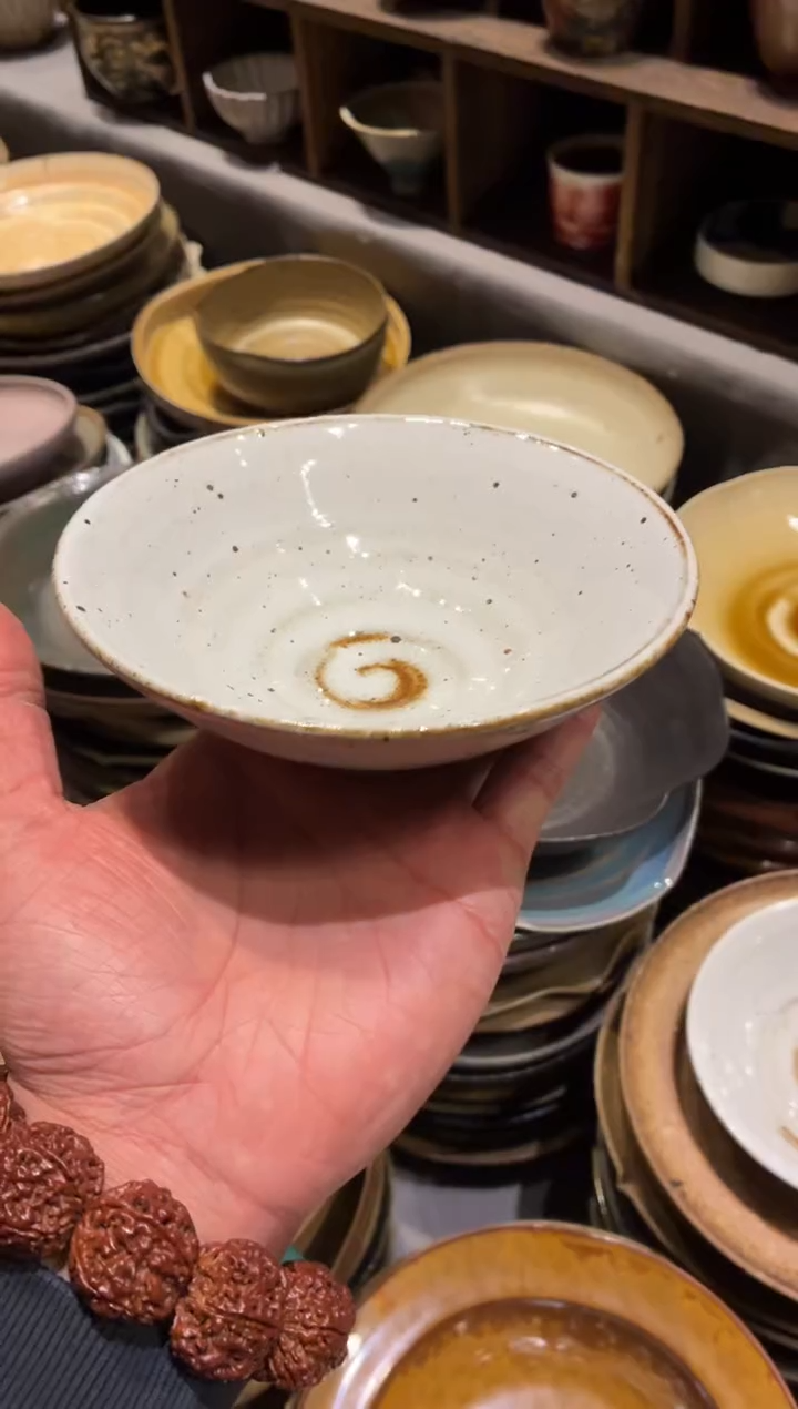 瓷片5.5寸白麻点斗碗（福利款）