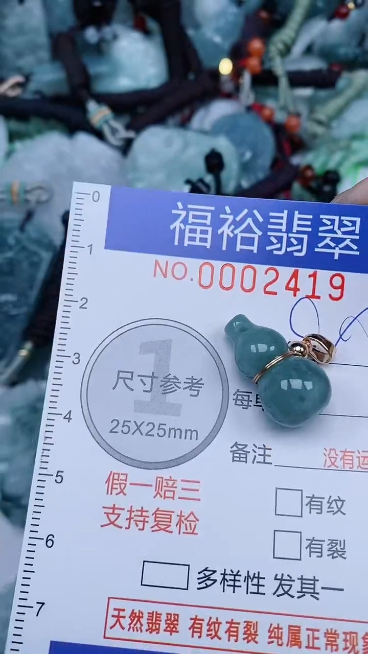 翡翠未镶嵌颈饰...0002419