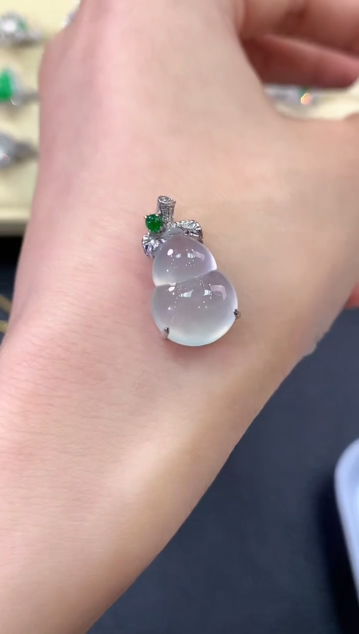 【闪购商品】翡翠吊坠(不含链)18K金镶嵌B36 多样性一件发货