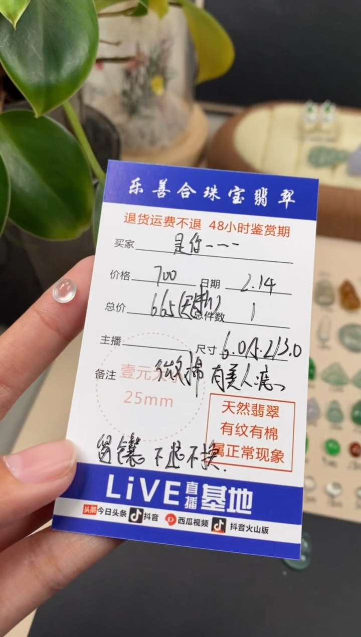 【闪购商品】翡翠颈饰未镶嵌翡翠白冰的蛋面