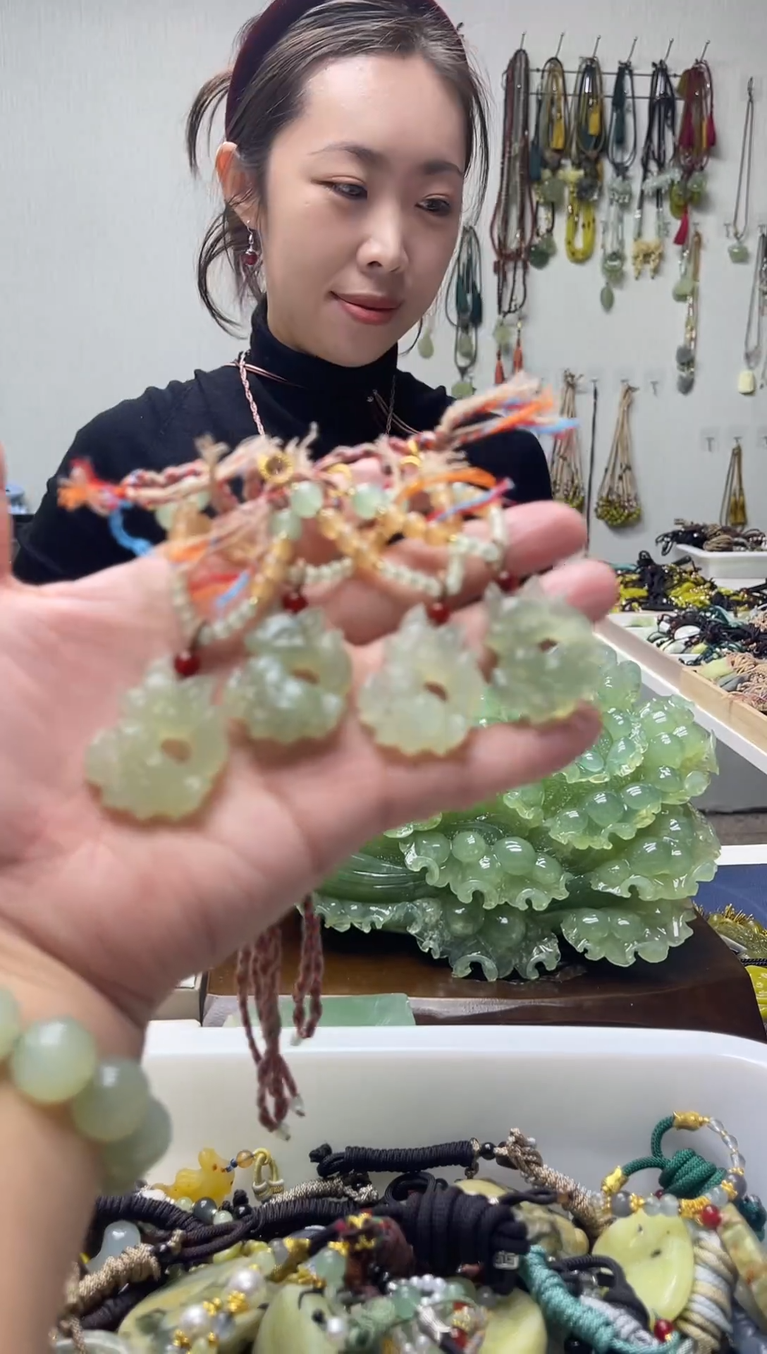 未镶嵌岫玉颈饰多样性发货 拍一发一