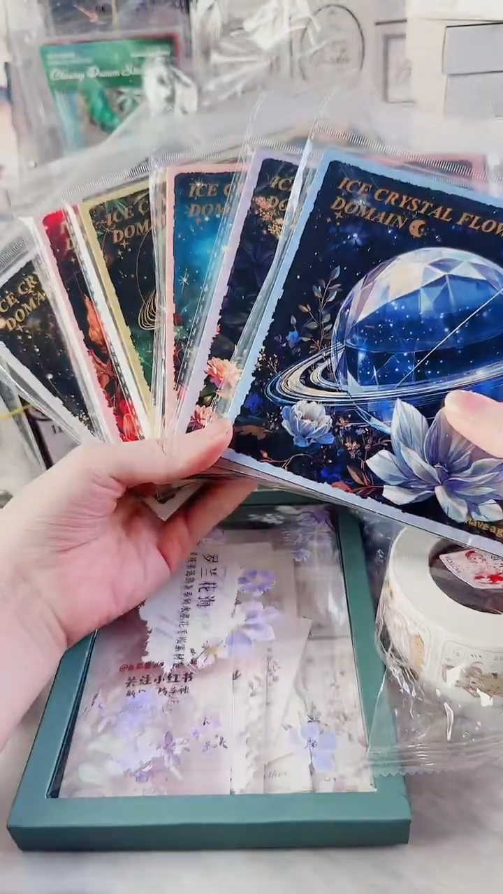 冰晶花域素材纸 5本