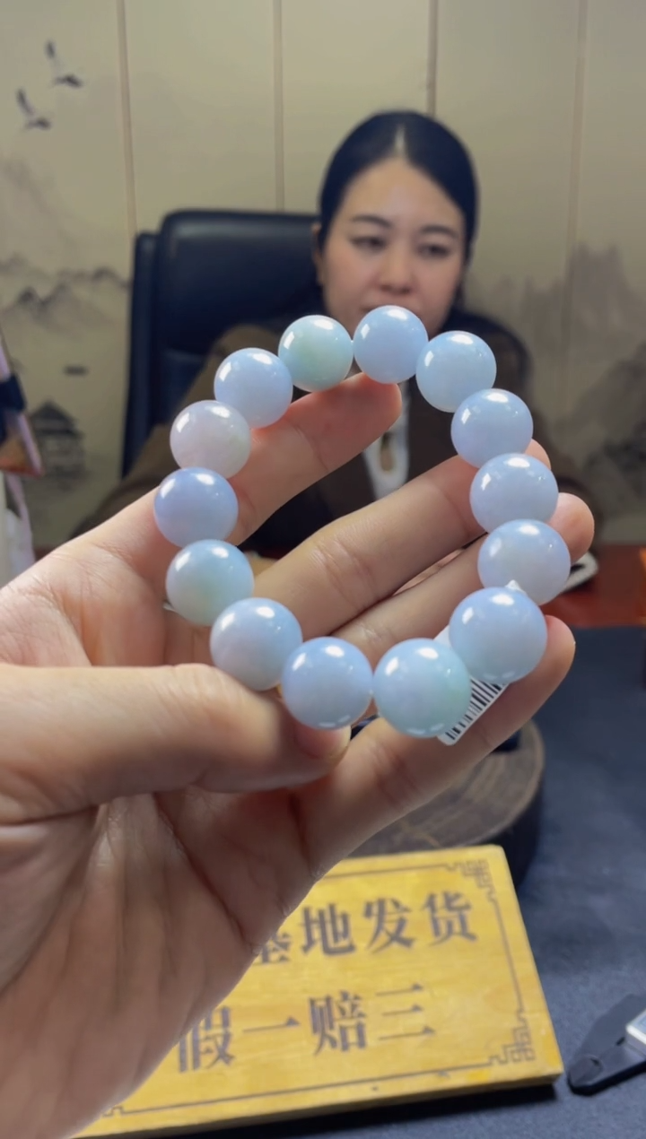 未镶嵌定制翡翠珠串