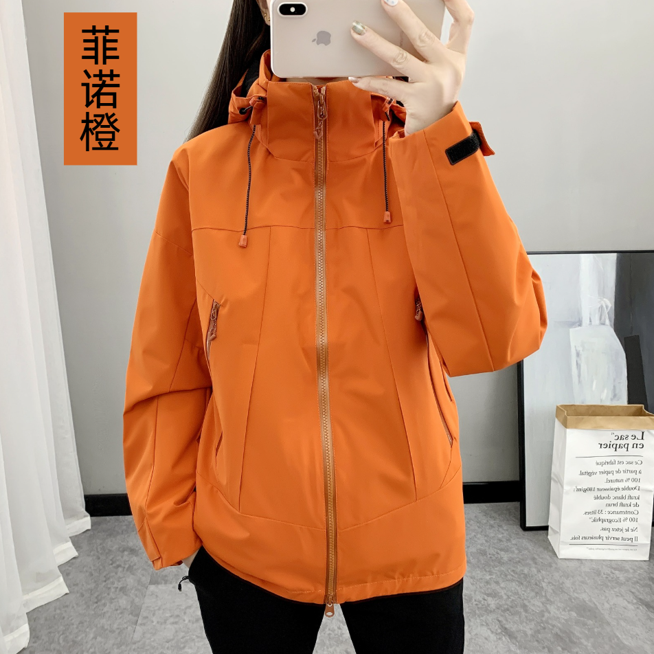 三合一户外冲锋衣女加厚保暖防风软壳秋冬款登山旅行徒步服男外套