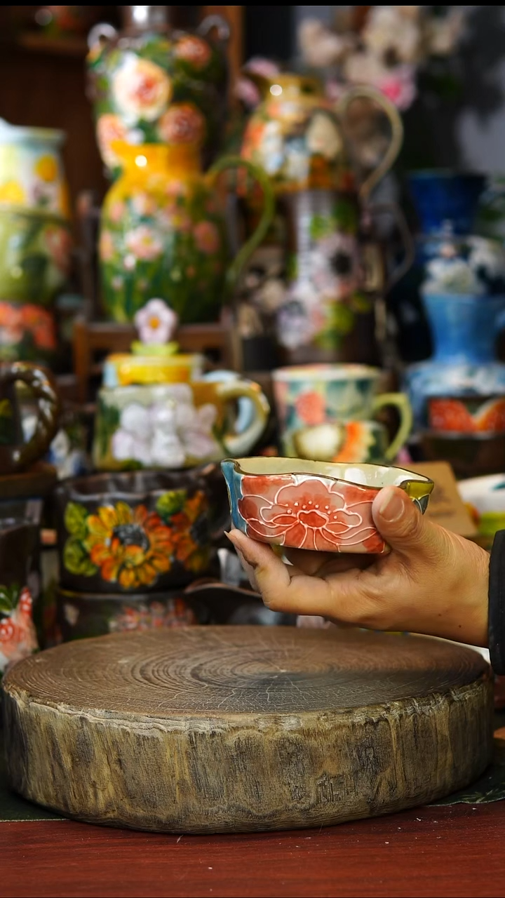 陶瓷49景德镇手工手绘釉下彩