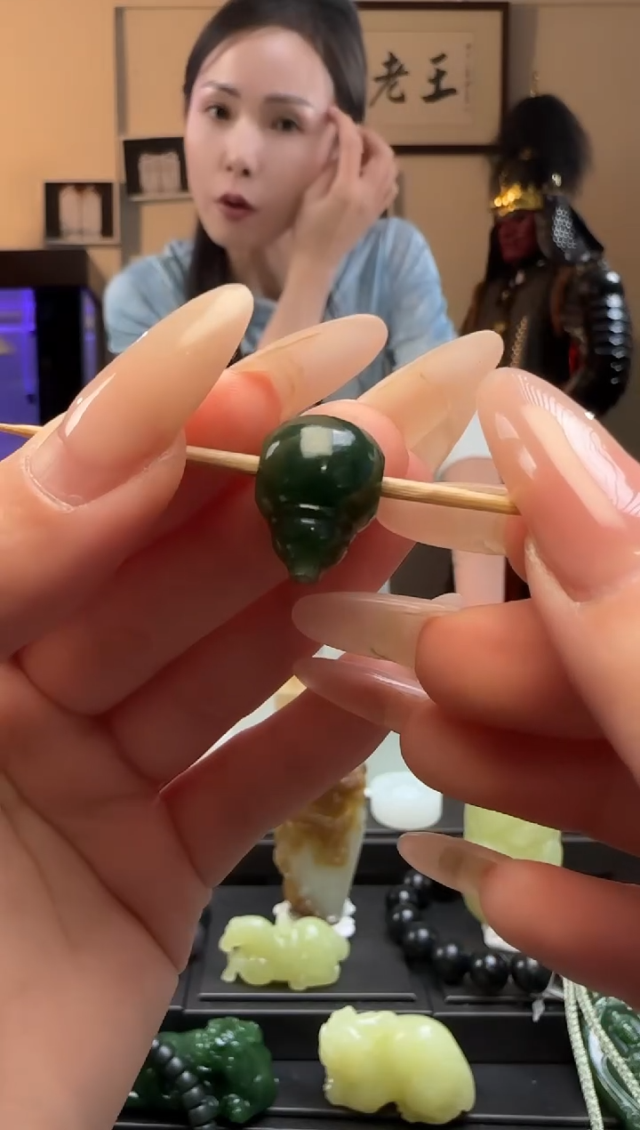 【闪购商品】和田玉碧玉未镶嵌三通