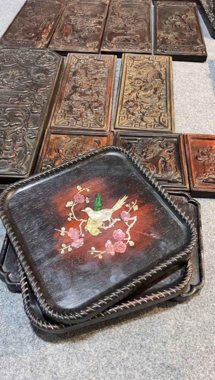 檀香紫檀（小叶紫檀）紫檀拆件雕刻板以直播间实物为准