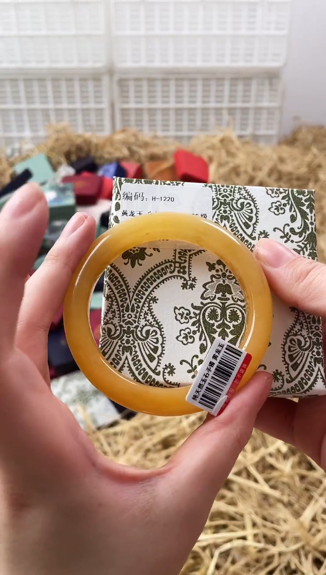 未镶嵌手镯石英质玉H1220-61