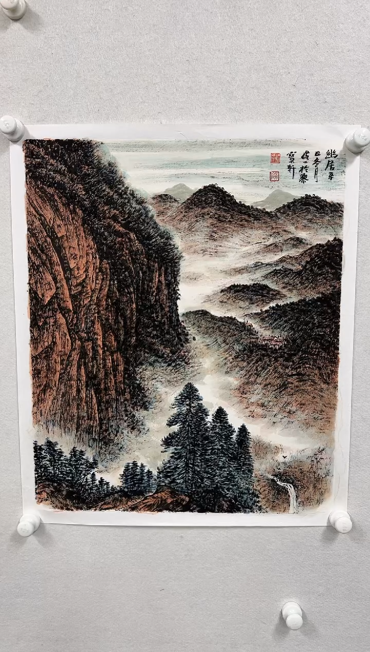 国画老师绘画作品
