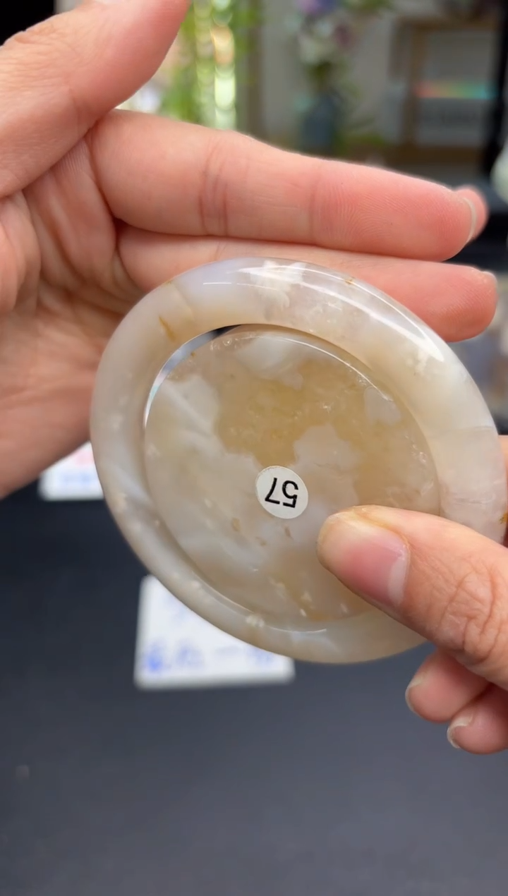 【闪购商品】石英质玉手镯未镶嵌C873(57圈赠送镯心)