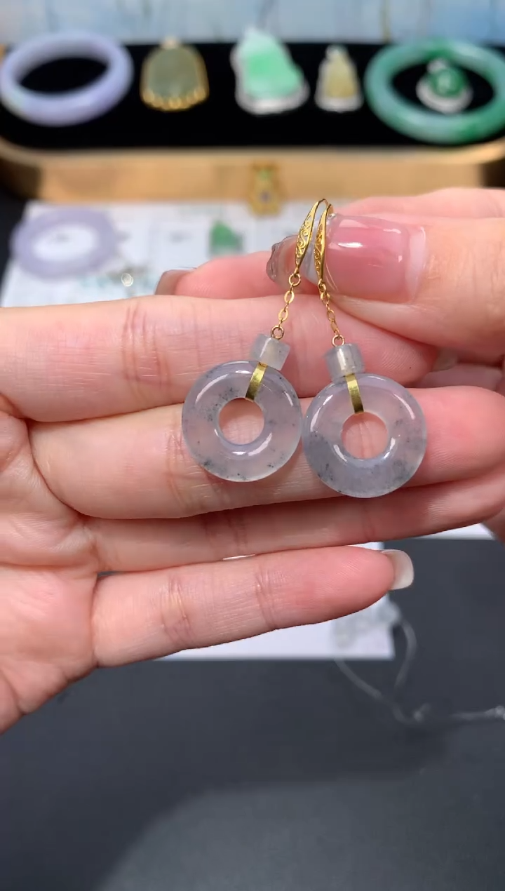 18K金镶嵌定制翡翠48小时鉴赏期 退货不扣服务费