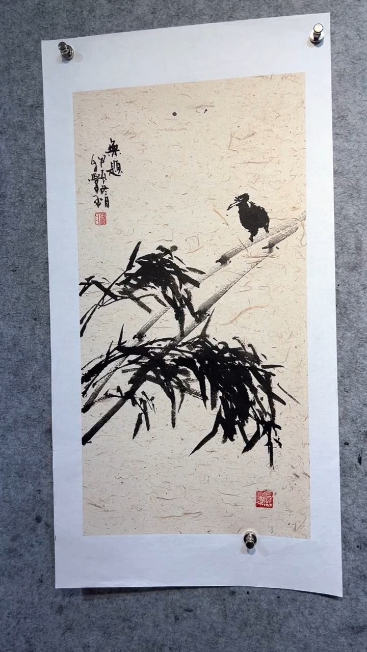 国画曹***景张自学水墨国画54