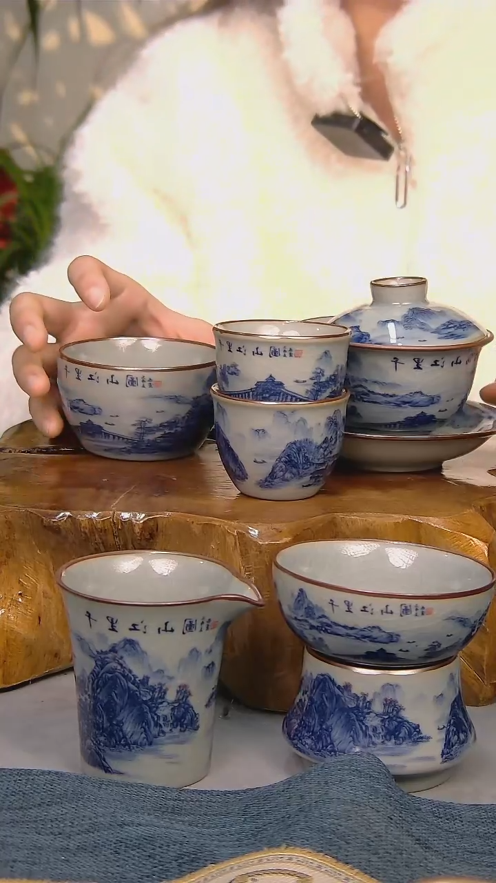 【闪购商品】 简装家用款6件套 陶瓷家用茶具系列