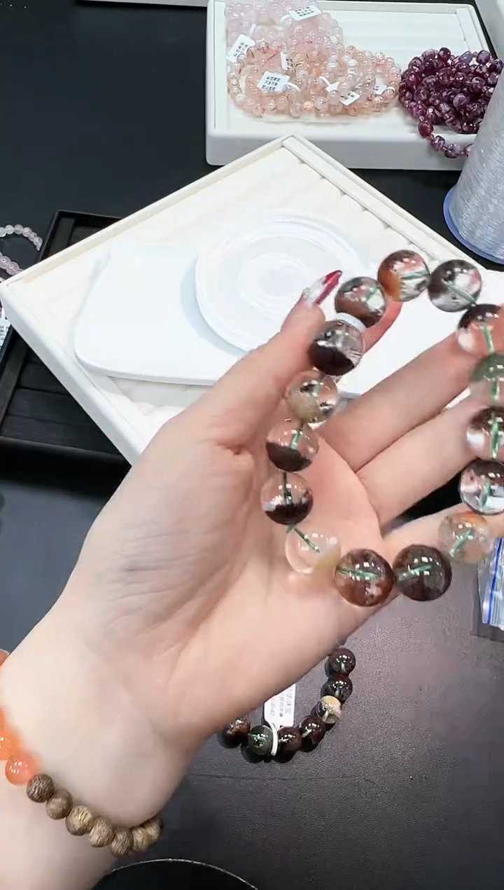 【闪购商品】水晶手串未镶嵌93b多样性发其一/1条14mm默认微瑕