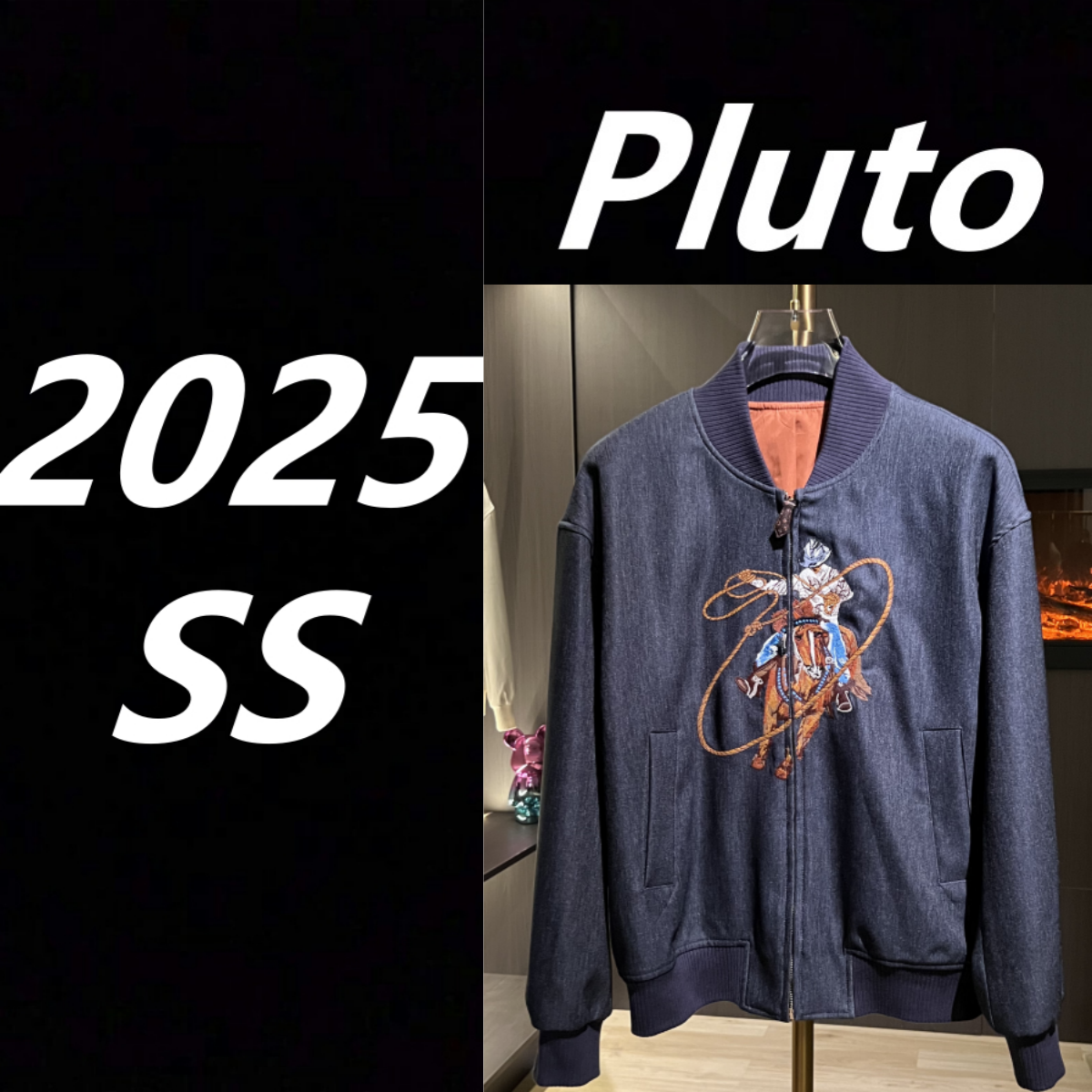 【断码特惠】2025上新春秋牛仔棒球领夹克外套-3510#