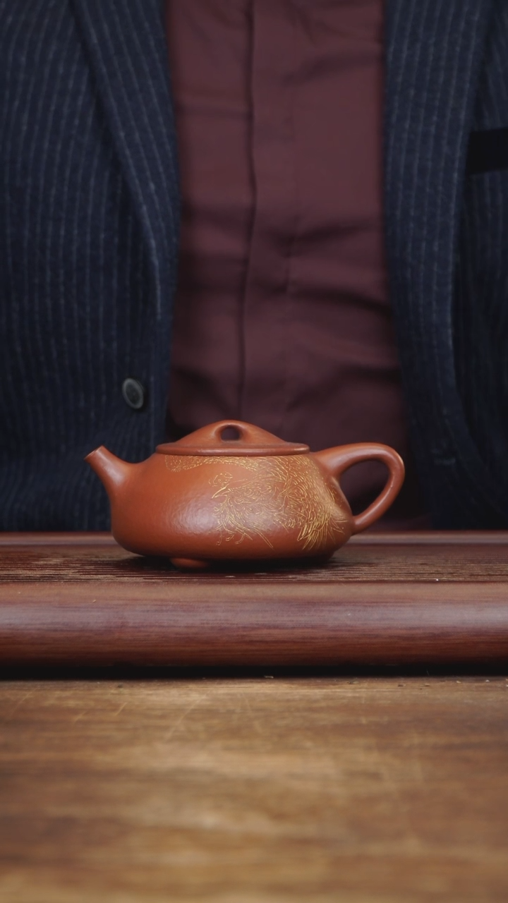 【闪购商品】紫砂茶壶280ml国工ZLL全手景舟石瓢 大红袍