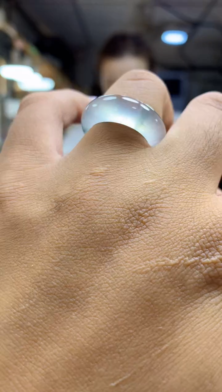 未镶嵌定制翡翠戒圈#99999元-毛货需精细抛光