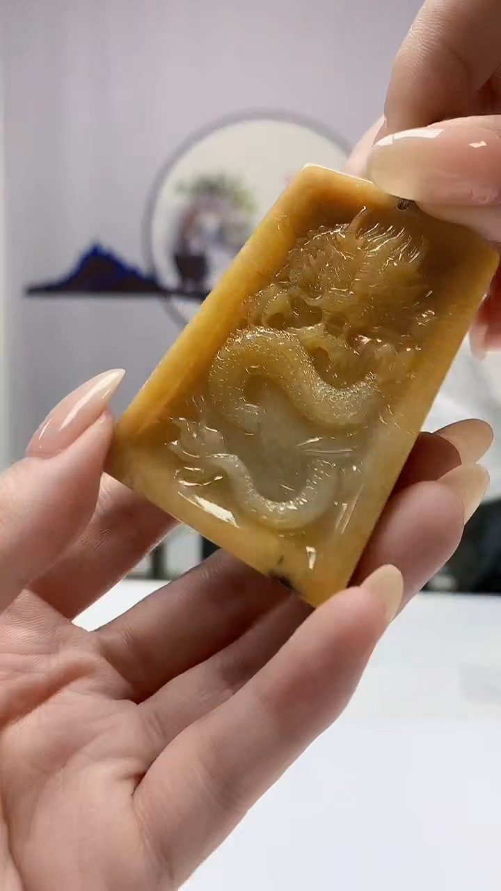 【闪购商品】定制翡翠未镶嵌5028DD-毛货挂件76