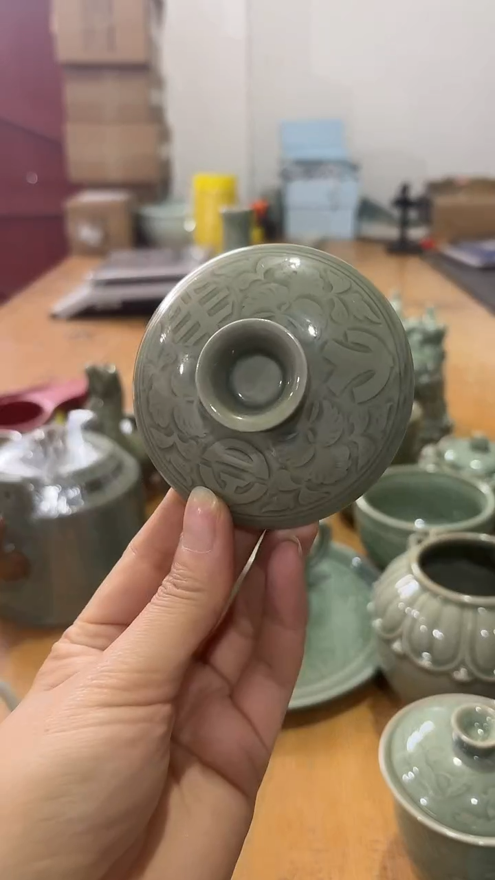 瓷片微瑕处理 大吉羊【盖子】 一个