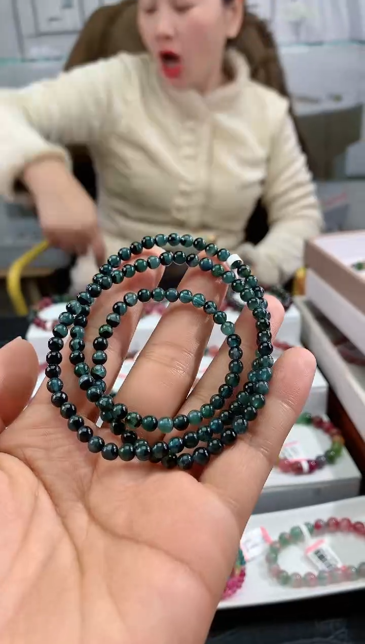 【闪购商品】碧玺手串银S925镶嵌多样性发一条