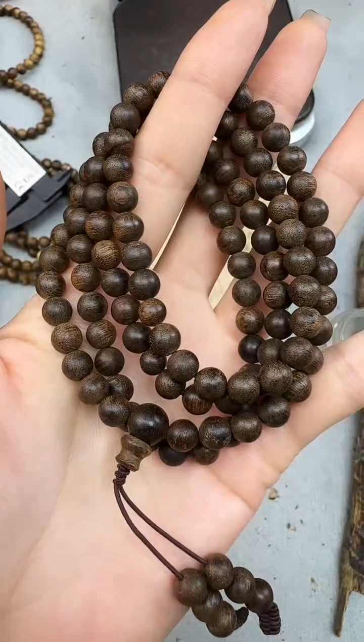 沉香手串0722沉香老料圆珠多圈多样性发一