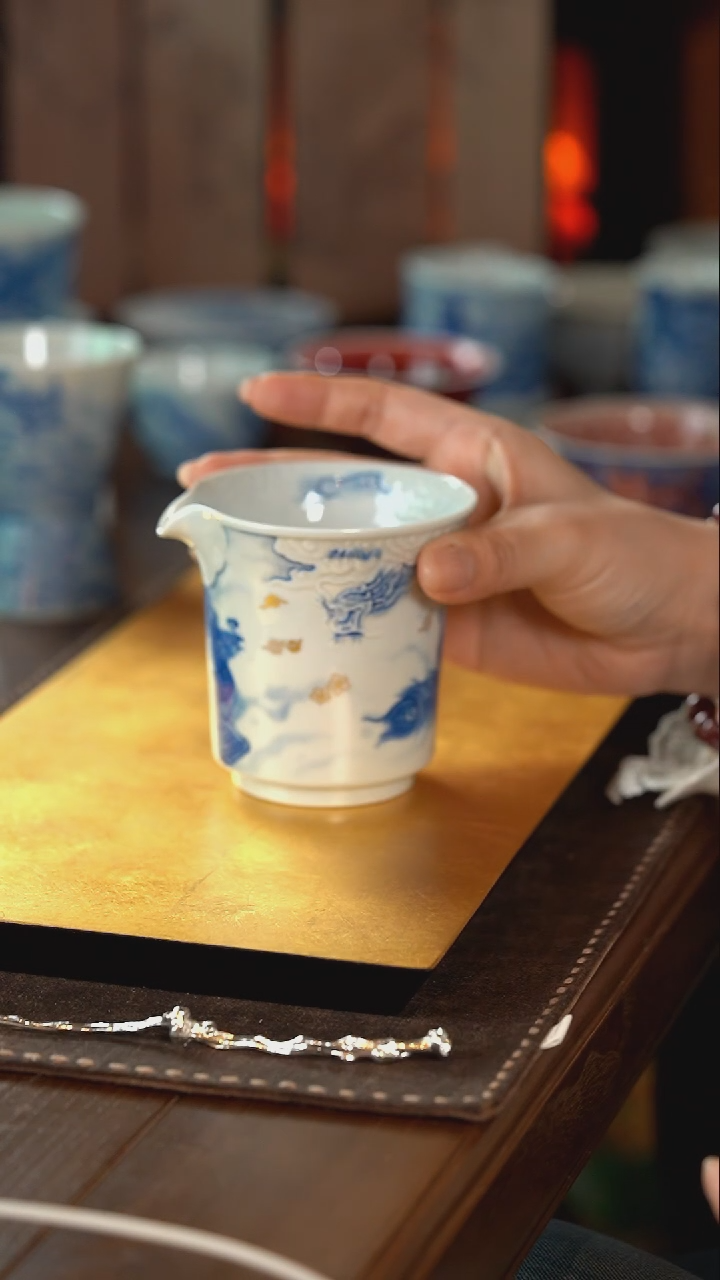 【闪购商品】正春堂·古法柴窑 龙凤公道杯