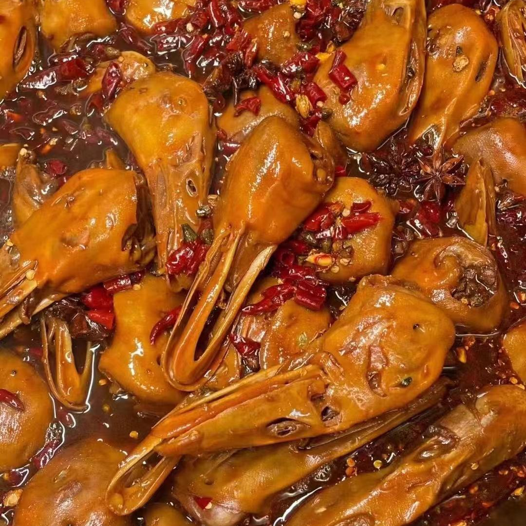 【辣卤鸭头】辣卤鸭头 卤味 1盒 3个