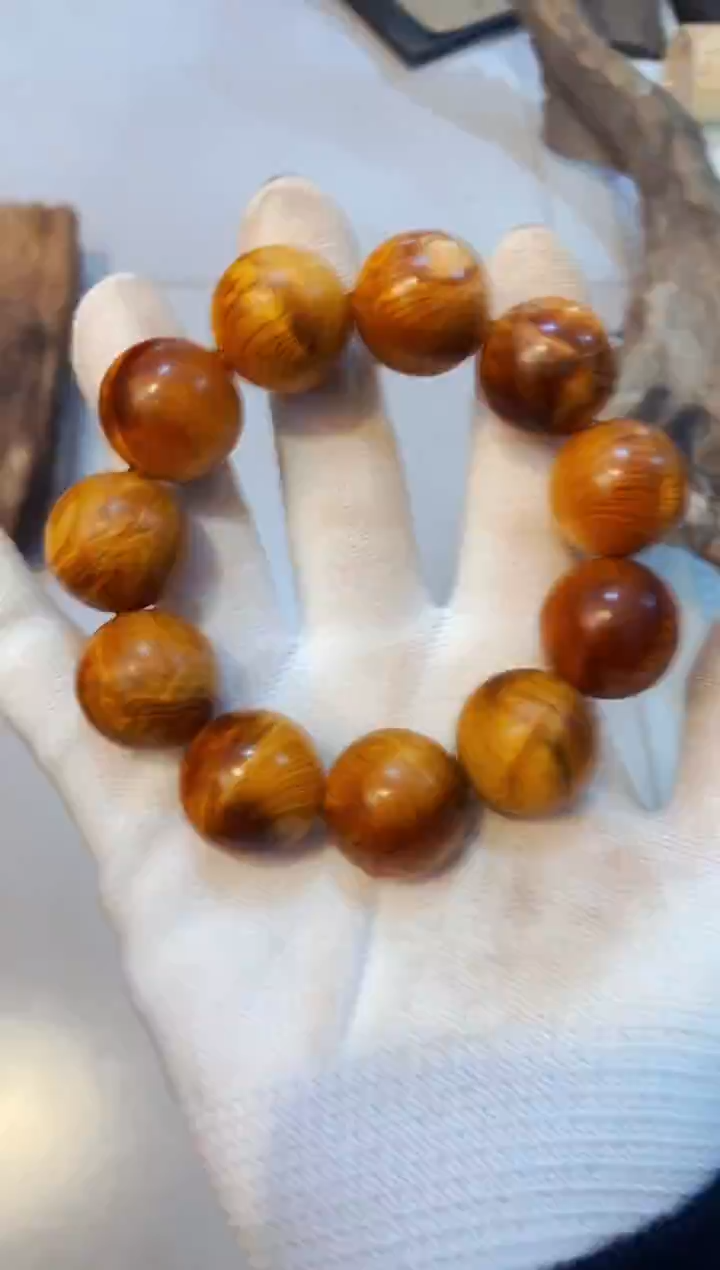 柏木（崖柏）40溏闪2.0单条北太行崖柏手把件手串