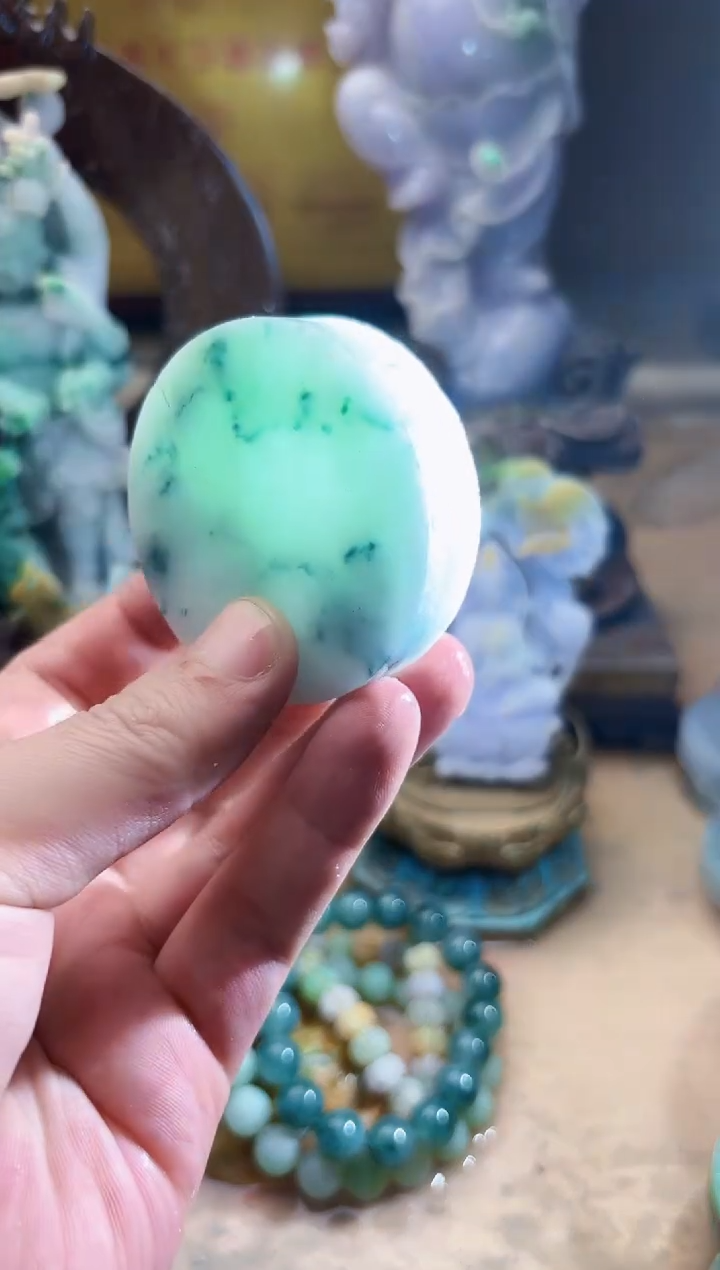 未镶嵌挂件翡翠A货张麦9514