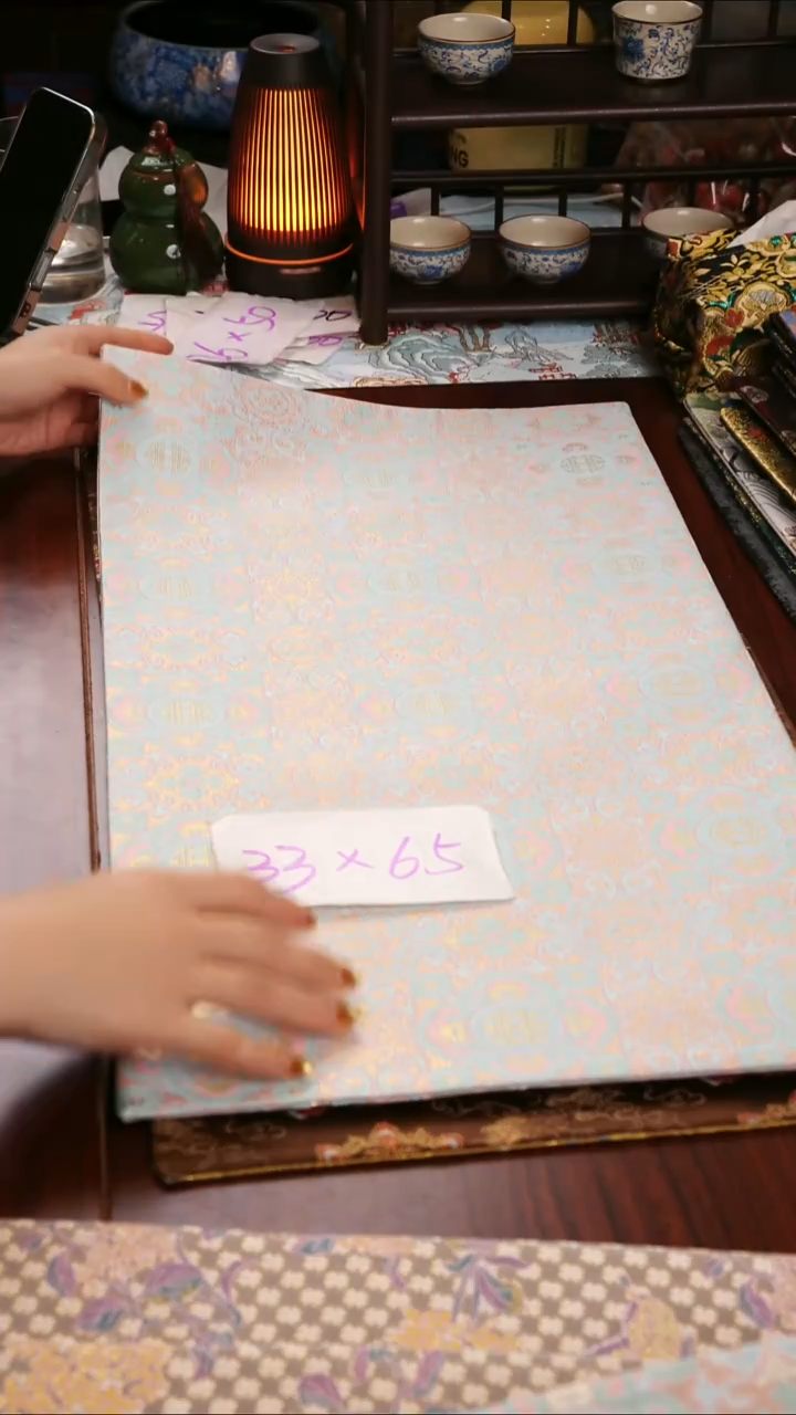 【吉祥如意双面】中国风干泡织锦茶席33*65