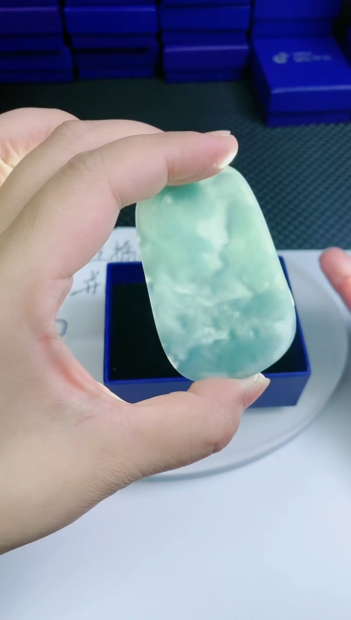 翡翠未镶嵌颈饰         