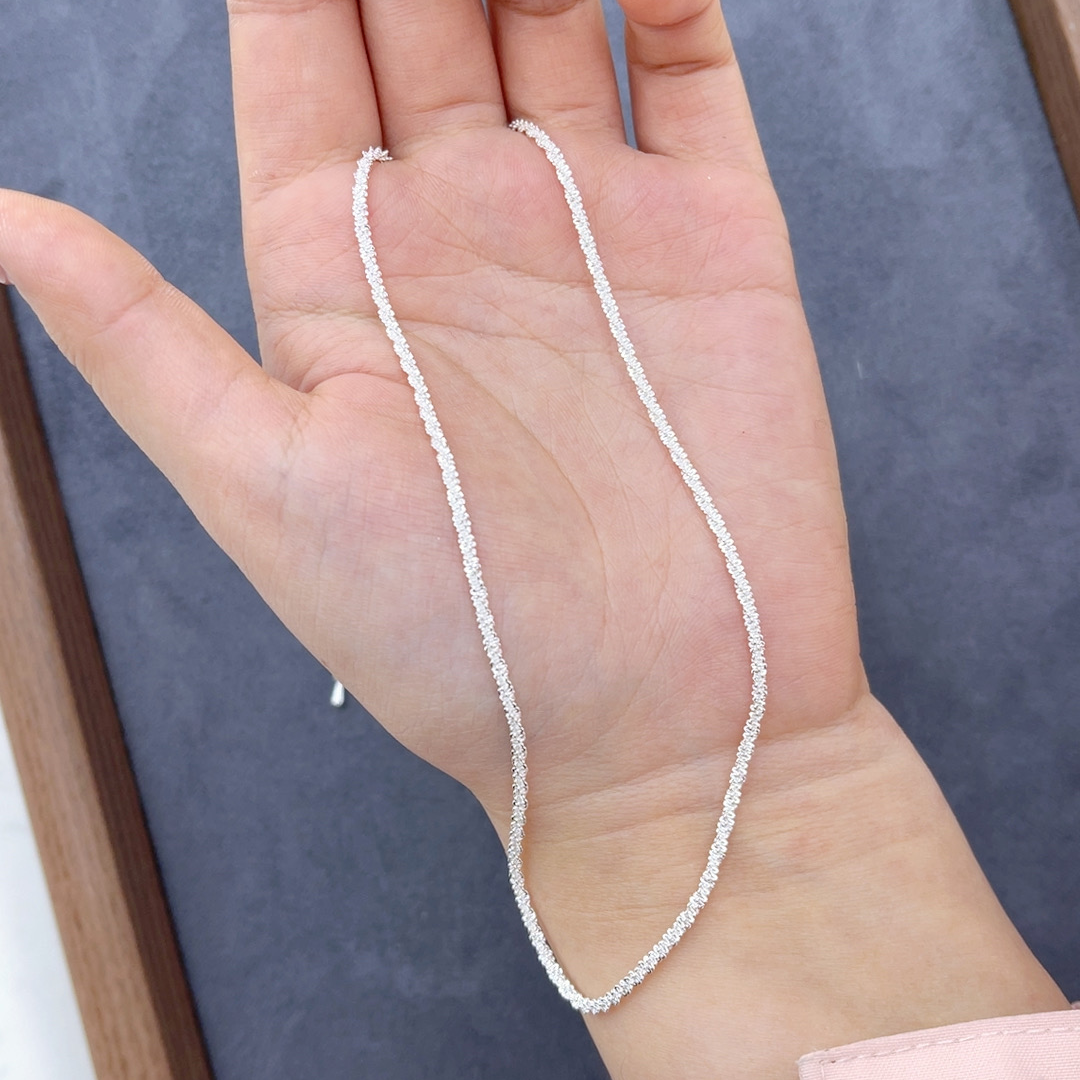 钛钢项链 毛毛虫项链