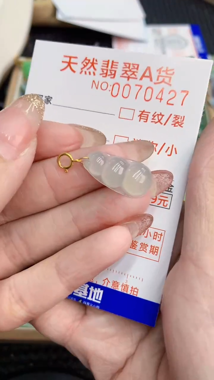 翡翠未镶嵌颈饰             8