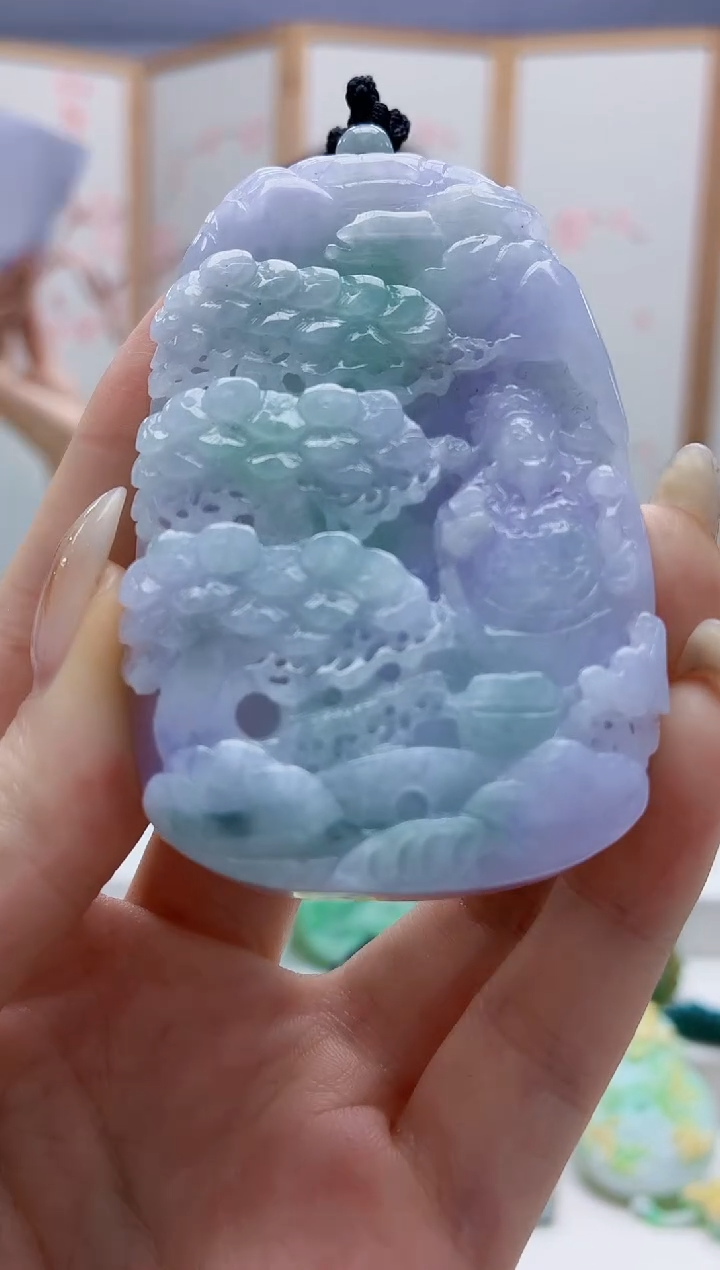 未镶嵌定制翡翠4829jw-毛货挂件43