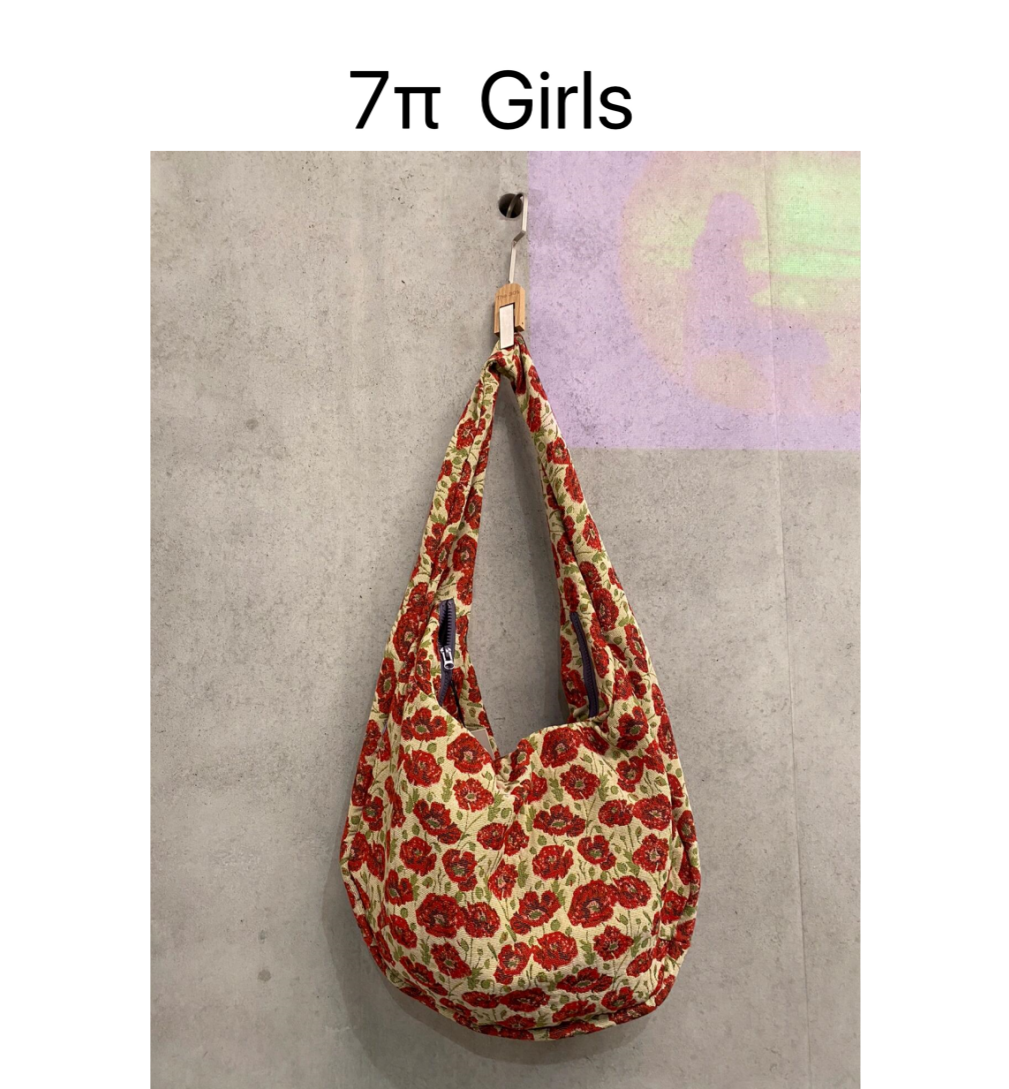 复古小众设计玫瑰花百搭帆布托特包大容量印花饺子包单肩包斜挎包