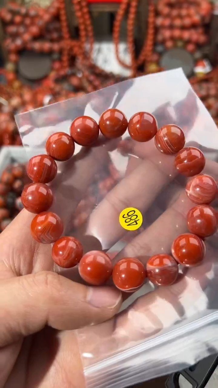 南红玛瑙未镶嵌手串13+