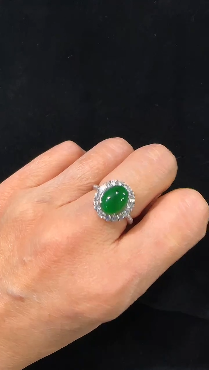 颈饰银S925镶嵌翡翠国风