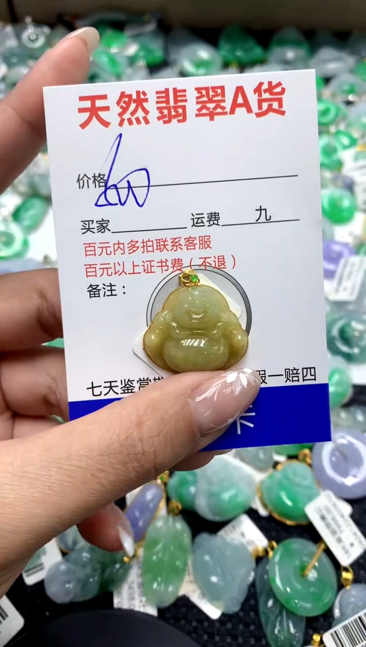 【闪购商品】翡翠颈饰18K金镶嵌111111111111111111