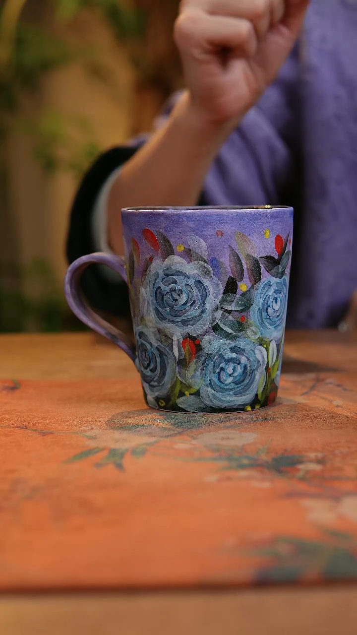 【闪购商品】瓷片1983景德镇手工手绘釉下彩高温瓷