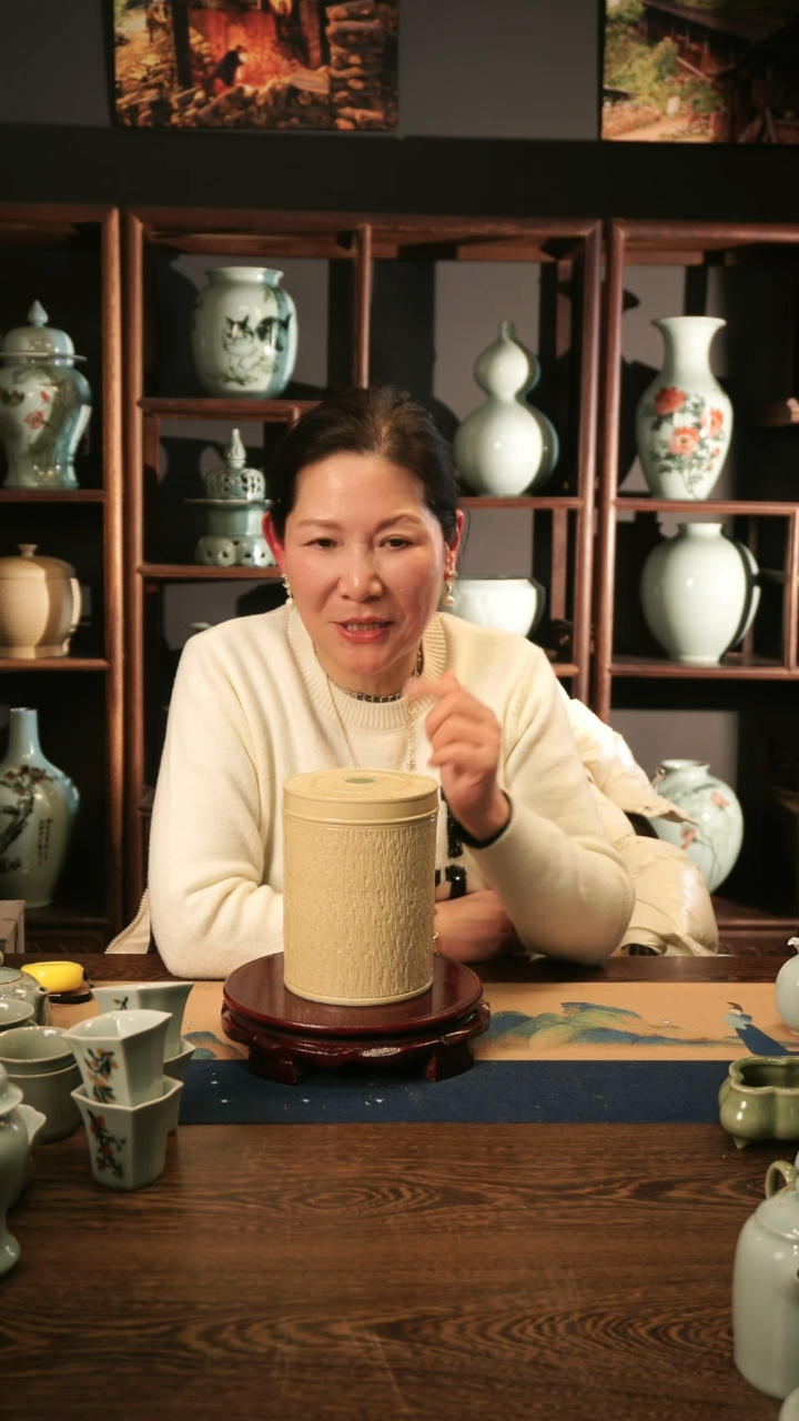 【闪购商品】纯手工 草木灰 直筒盖罐